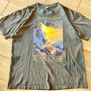 Vintage 1992 Sword Of The Spirit T Shirt Living Epistles Size XL Rare